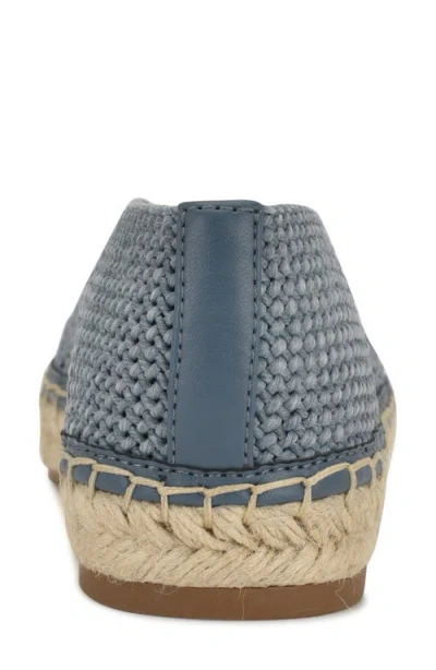 Nine West Rorie Espadrille Womens Blue Woven Slip On Flats Shoes Gal1957 In Medium Blue