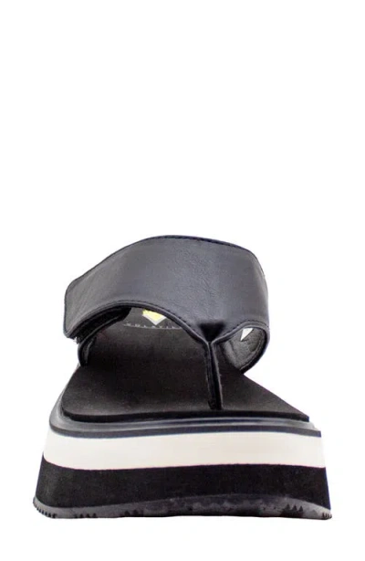 Volatile Shitake Platform Wedge Sandal In Black