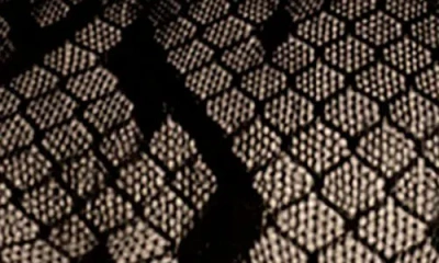 Wolford Python Print Net Tights In Black