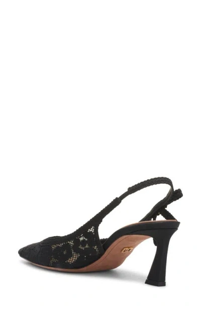 Dolce & Gabbana Leopard-design Lace Slingbacks With Fusible Rhinestones In Nero