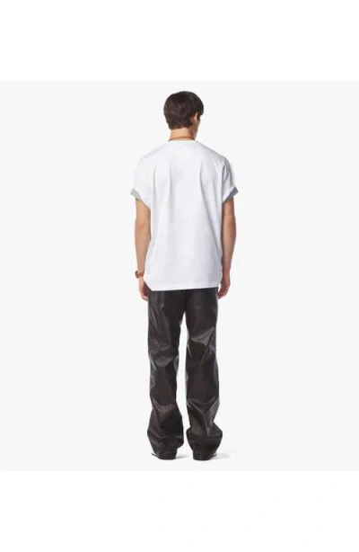 Mcm Interwoven Lettered Pocket T-shirt In White
