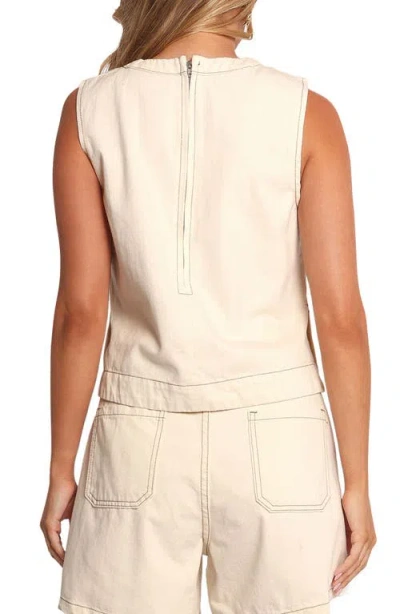 Petal And Pup Petal & Pup Levi Cotton Twill Tank In Neutral