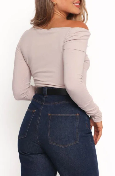 Petal And Pup Petal & Pup Liah One-shoulder Top In Neutral