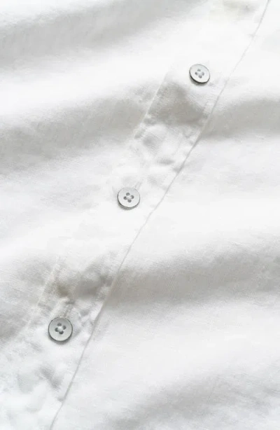 Rodd & Gunn Ellerslie Linen Textured Classic Fit Button-up Shirt In Snow