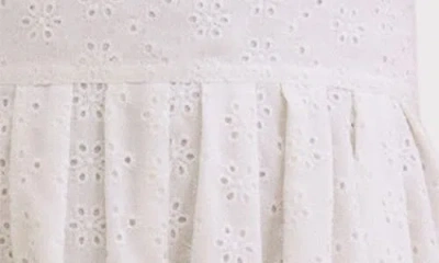 Reformation X Devon Lee Carlson Puff Sleeve Loonette Minidress In White