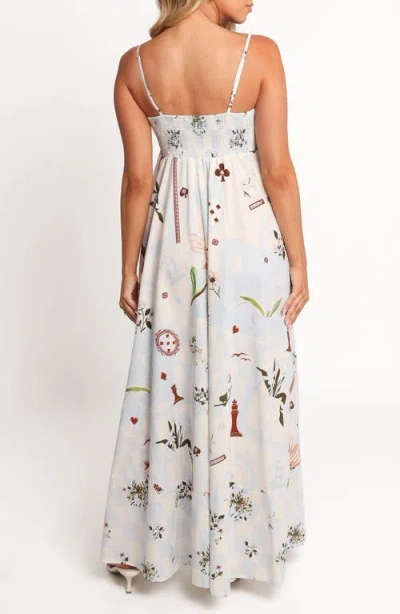 Petal And Pup Petal & Pup Emmeline Floral Maxi Dress In Blue