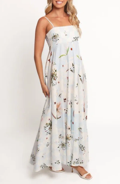 Petal And Pup Petal & Pup Emmeline Floral Maxi Dress In Blue