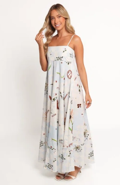 Petal And Pup Petal & Pup Emmeline Floral Maxi Dress In Blue