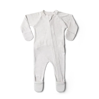 Goumikids Goumi Grow With You Footie In Storm Gray