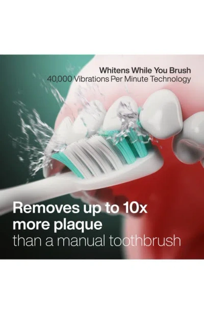 Aquasonic Vibe Series Charcoal Gray Ultrasonic Whitening Toothbrush With 8 Dupont Brush Heads & Trav In Mint Green