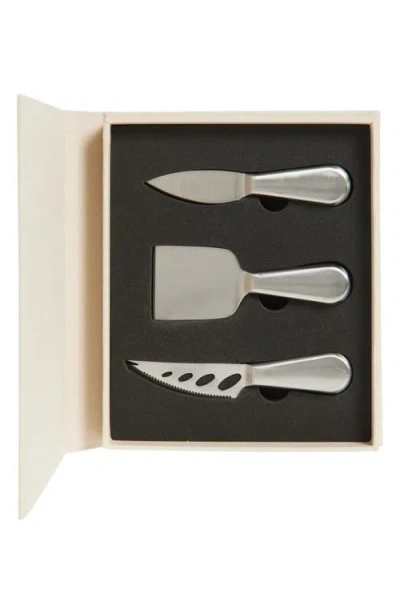 Printworks The Essentials Cheese Tools Gift Set In Beige/multi