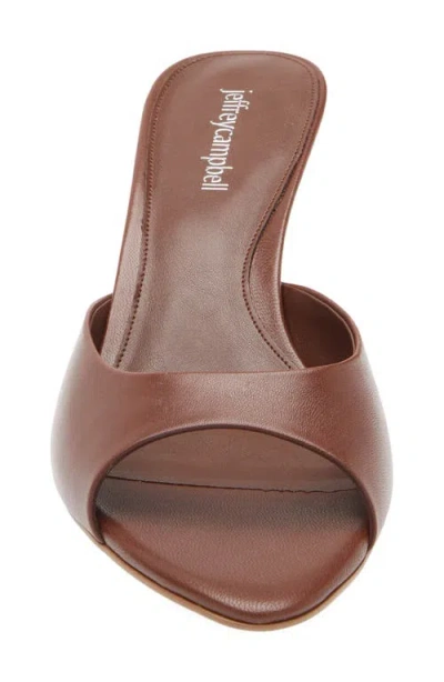 Jeffrey Campbell Spy-kid Slide Sandal In Brown