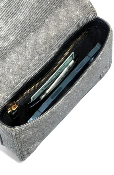 Alexis Bittar Lace Up Glitter Wristlet In Disco Gold