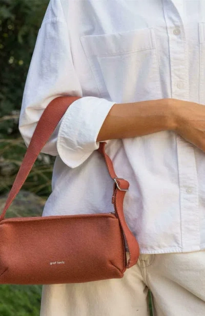 Graf & Lantz Graf Lantz Campus Merino Wool Shoulder Bag In Terracotta
