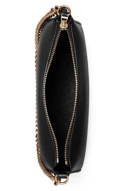 Tory Burch Perry Leather Shoulder Bag In Black