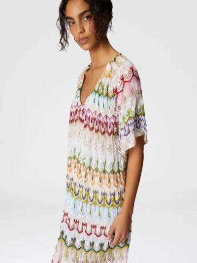 Missoni Kurzes Kleid Mit V-ausschnitt Aus Spitze In Smqs