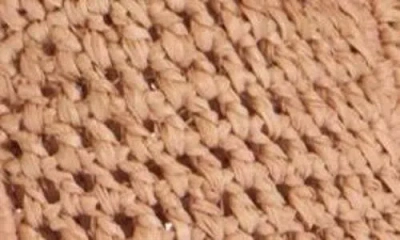 Chloé Chloe Women Antiqued Pink Raffia Banana Handbag In Summery Beige