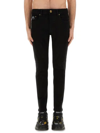 Versace Jeans Couture Men's Cotton Stretch Jeans In Black