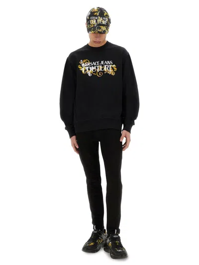 Versace Jeans Couture Men's Cotton Stretch Jeans In Black