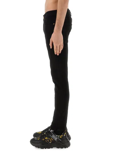 Versace Jeans Couture Men's Cotton Stretch Jeans In Black