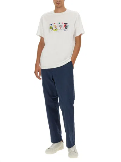 Ps By Paul Smith Ps Paul Smith Loose Fit Pants In Blue