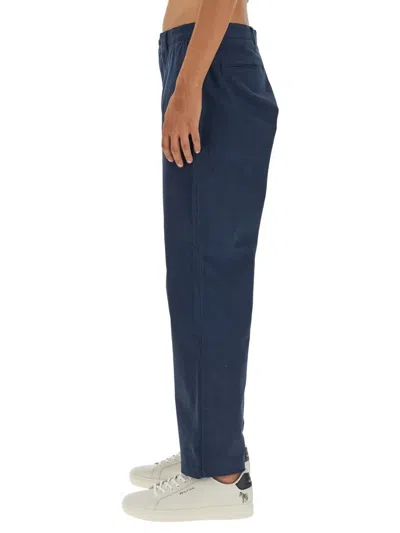 Ps By Paul Smith Ps Paul Smith Loose Fit Pants In Blue