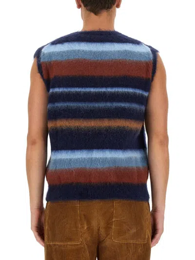 Etro Vest With Stripe Pattern In Blue