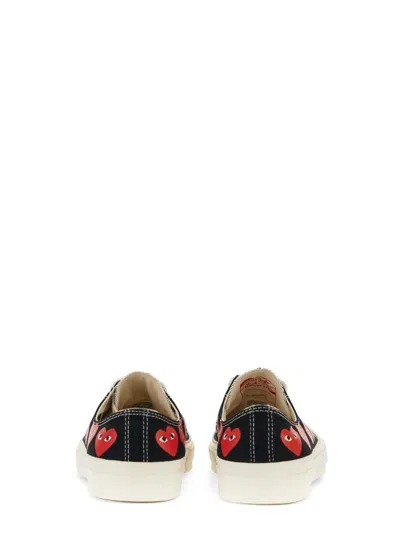 Comme Des Garçons Play X Converse Multi Heart Low Top In Black