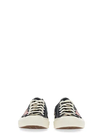 Comme Des Garçons Play X Converse Multi Heart Low Top In Black