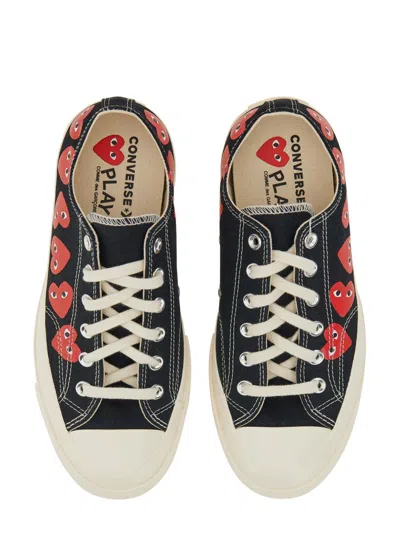 Comme Des Garçons Play X Converse Multi Heart Low Top In Black