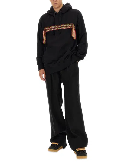 Lanvin Curblace Oversized Hoodie In Black