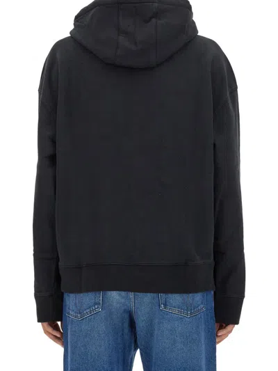 Maison Kitsuné Maison Kitsune Black Fox Head Patch Hoodie In Black