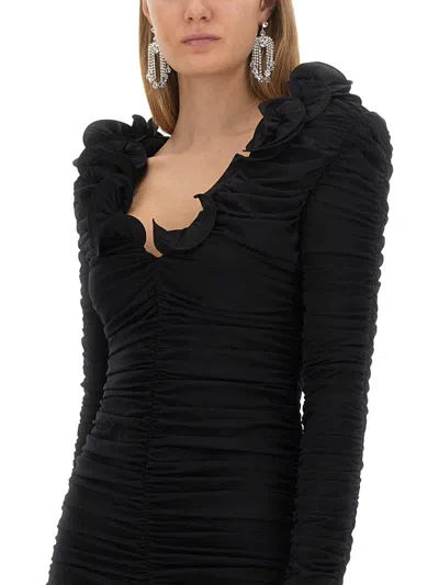 Magda Butrym Women's Dress With Ruffles In Black