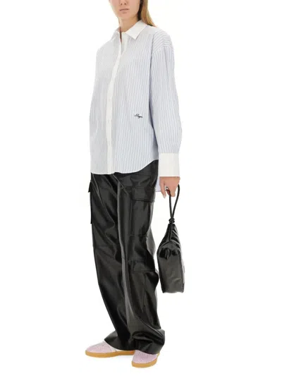 Msgm Regular Fit Cargo Pants For Women In Black