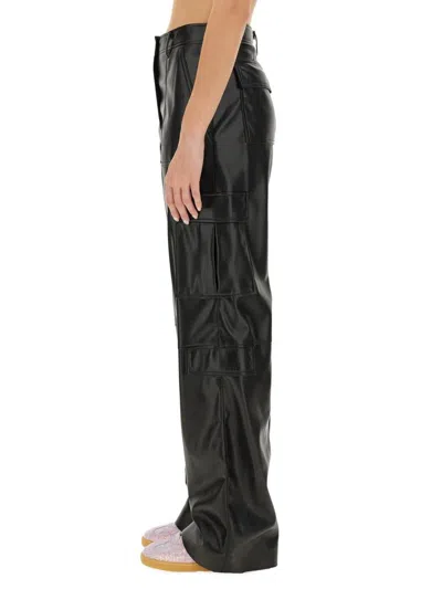 Msgm Regular Fit Cargo Pants For Women In Black