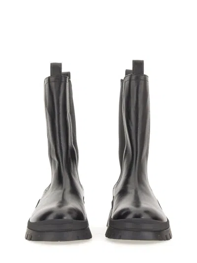 Dsquared2 Leather Boot In Black