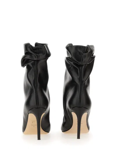 Giuseppe Zanotti Yunah Leather Boots In Black