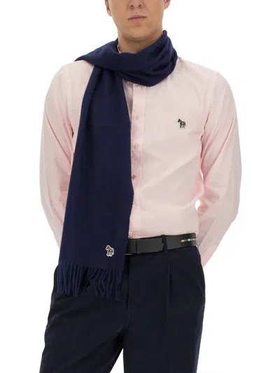 Ps By Paul Smith Ps Paul Smith Regular Fit Shirt With Button-down Collar And Embroidered Detail In Pink