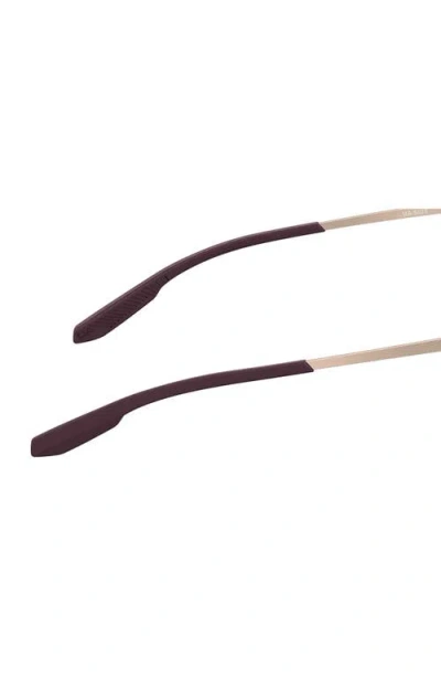 Under Armour Circuit 54mm Gradient Polarized Rectangular Sunglasses In Red Crystal