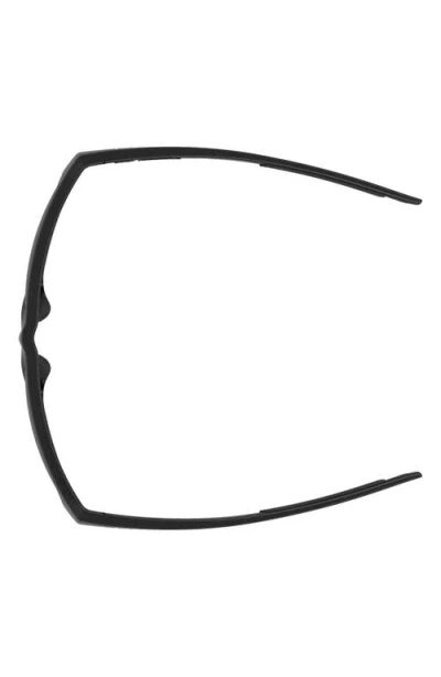 Under Armour 59mm Gradient Polarized Rectangular Sunglasses In Black