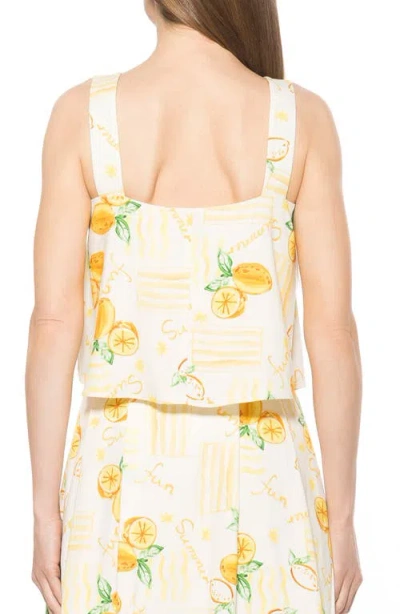 Alexia Admor Elena Trapeze Tank In Lemoncello