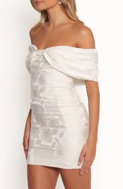 Petal And Pup Petal & Pup Kaeli Floral Jacquard Minidress In White