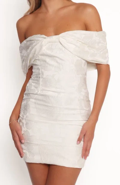 Petal And Pup Petal & Pup Kaeli Floral Jacquard Minidress In White