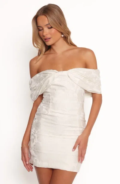 Petal And Pup Petal & Pup Kaeli Floral Jacquard Minidress In White