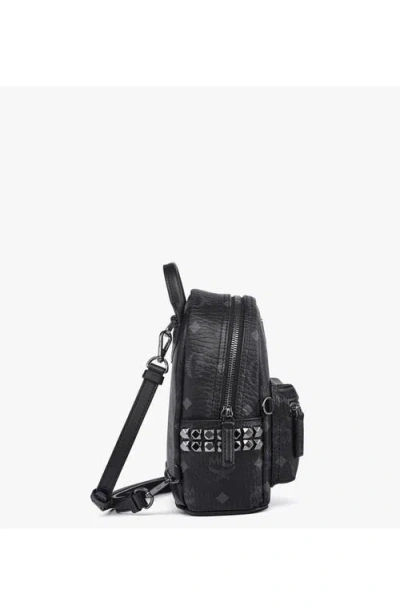Mcm Stark Bebe Boo Side Studs Backpack In Black
