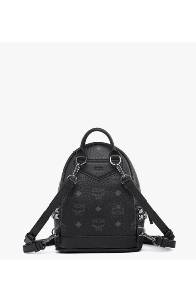 Mcm Stark Bebe Boo Side Studs Backpack In Black