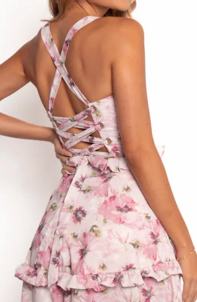 Petal And Pup Petal & Pup Lillee Floral Ruffle Tiered Maxi Dress In Pink