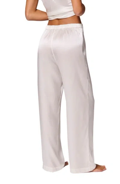 Simone Perele Love Me Silk Lounge Pants In Ivory