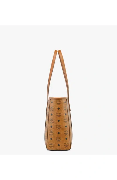Mcm Compact 'toni' Tote Bag In Cognac
