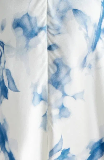 Lunya X Grace Dines Washable Silk Cap Sleeve Mini Dress In Whispered Bloom Large